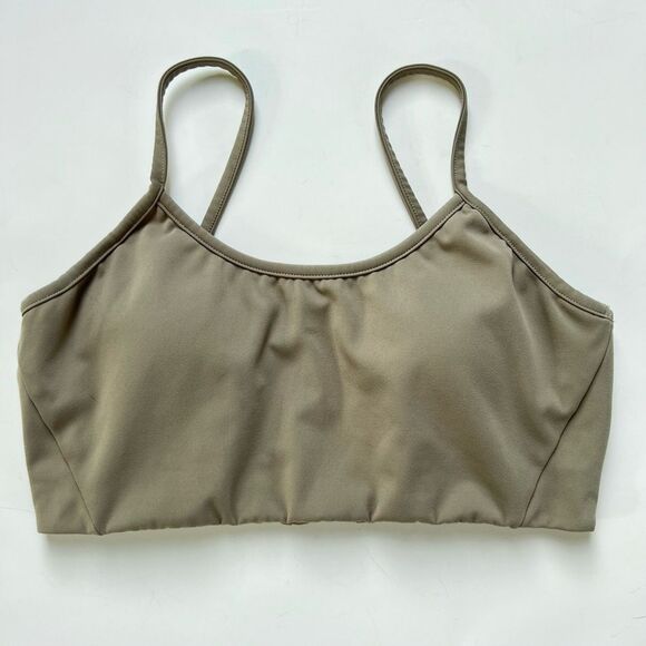 Fundamental Coast Bralette Sports Bra Olive Green Size Large - Picture 2 of 9